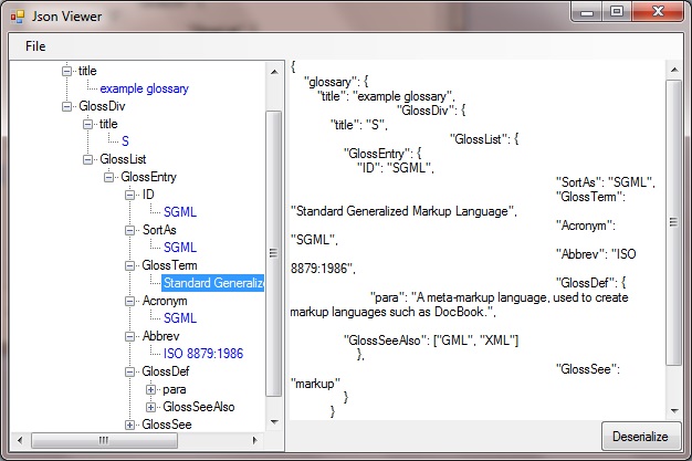 JSON code on screen - JSON Viewer - CodeProject