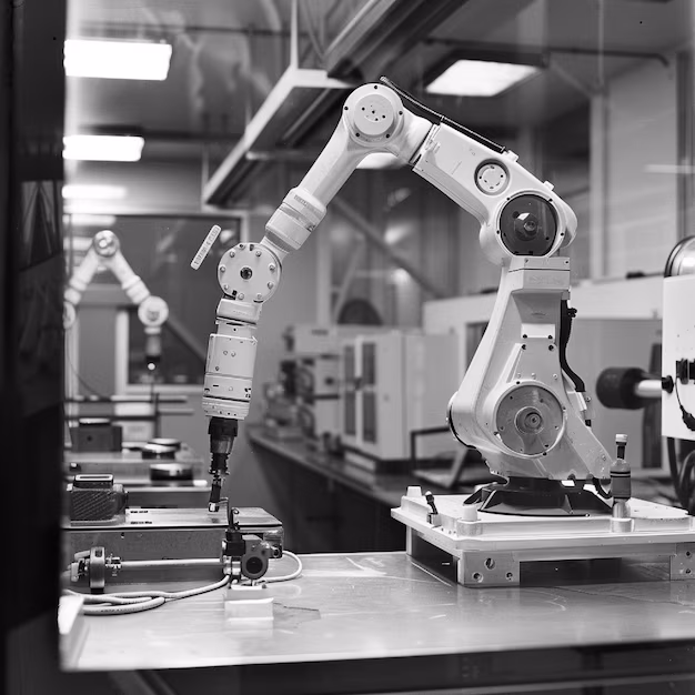 Robotic arm performing a delicate task - Robotic arms performing delicate tasks in a behavior testing lab ...