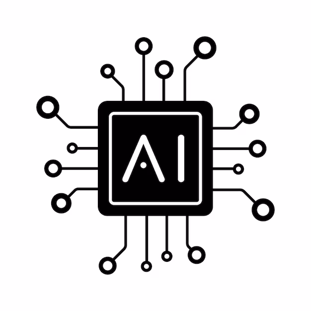 AI processor chip - Artificial intelligence ai processor chip icon symbol vector ...