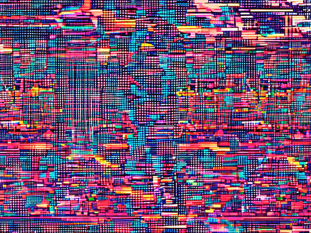 Digital glitch abstract background - Abstract background inspired by digital glitch effect and pixels ...