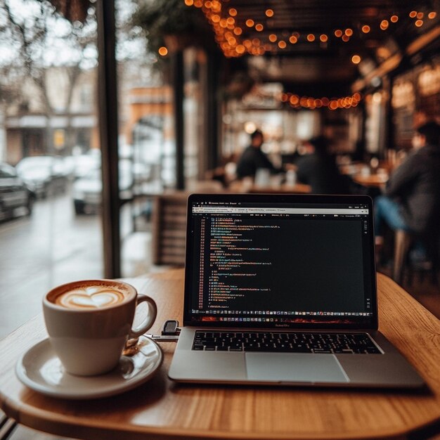 developer debugging code - A web developer debugging code on a laptop in a cozy caf | Premium ...